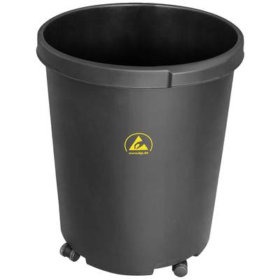 BJZ A-35715 ESD Papperskorg 50 l (Ø x H) 430 mm x 490 mm Plast Svart 1 st