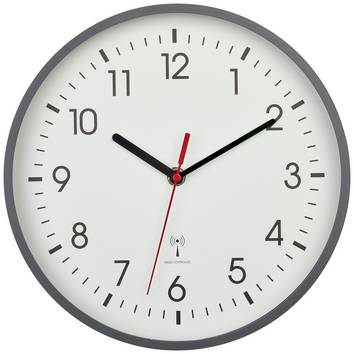 TFA Dostmann 60.3550.10 DCF Väggklocka 24.5 cm x 42 mm  Grå