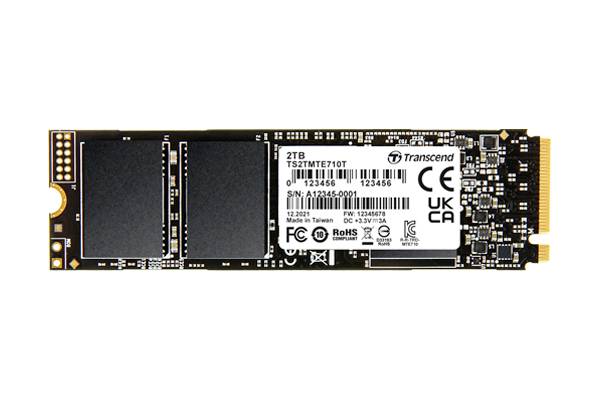 Transcend MTE710T 2 TB Intern NVMe/PCIe M.2 SSD PCIe NVMe 4.0 x4 Industrial TS2TMTE710T