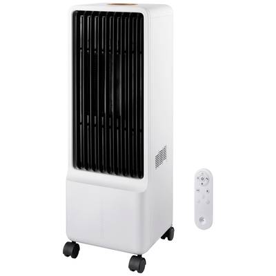 Sygonix Luftkylare 50 W (L x B x H) 272 x 270 x 795 mm Vit med fjärrkontroll, Oscillerande, Timer, LED-Display