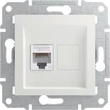 Schneider Electric RJ45-datadosa Asfora Vit (RAL 9003) EPH4770121D 1 st
