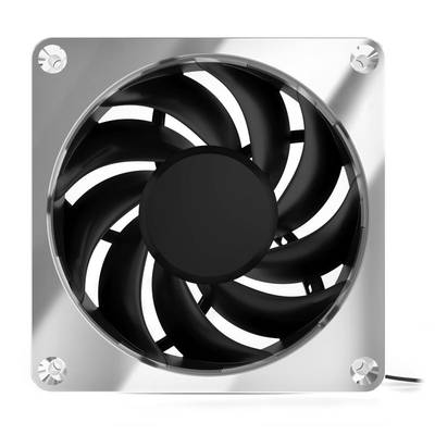 Alphacool Apex Stealth Metall Chassi-fläkt Krom (B x H x D) 120 x 120 x 25 mm