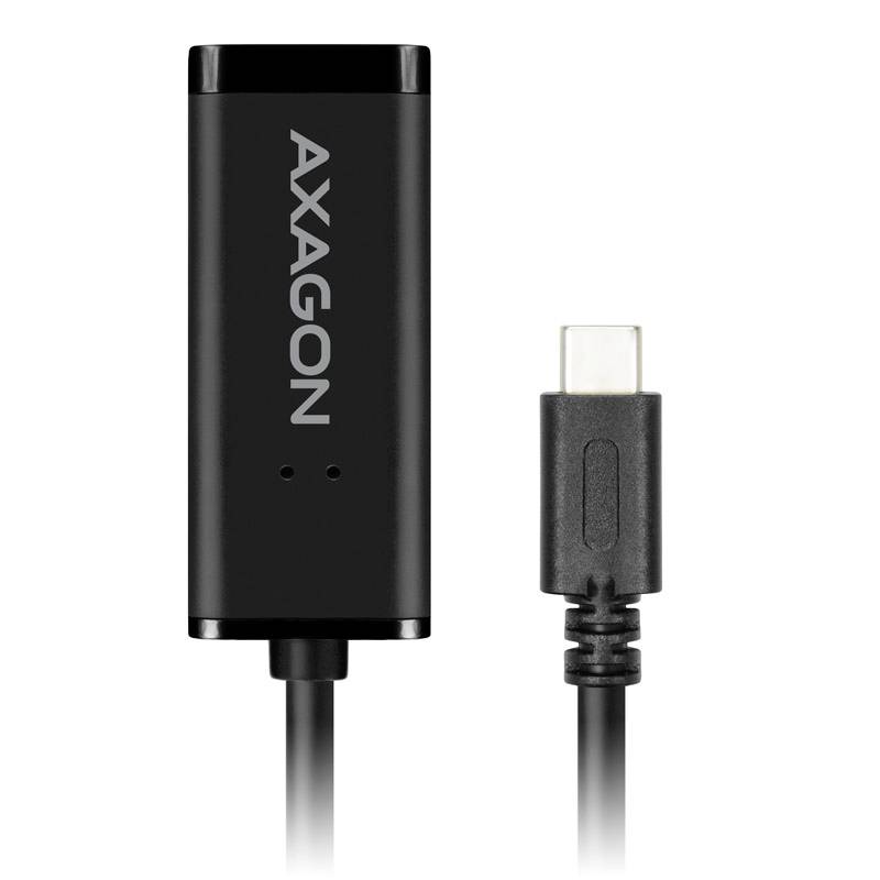 USB-C-adapter från Axagon med kabel, lämplig för anslutningar till enheter med olika kontakter.