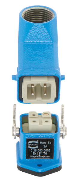 HARTING 10360030002 Anslutnings-set Totalt antal poler: 3 + PE 1 st