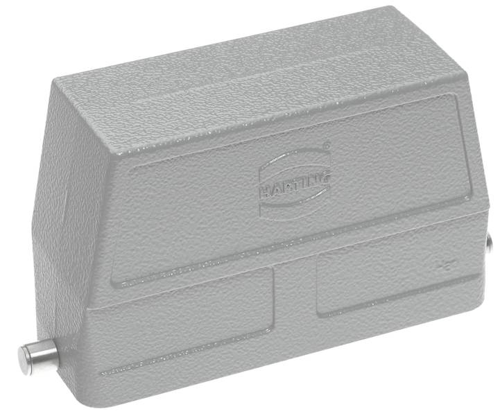 Rektangulärt elektronikfodral med präglad logotyp på framsidan, lämpligt för skydd av elektroniska komponenter.
