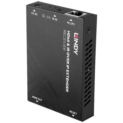 LINDY HDMI & IR über IP Receiver RJ45, IR (3,5 mm teleplugg) HDMI-mottagare 150 m