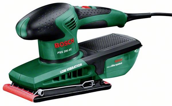 Bosch Home and Garden PSS 200 AC 0603340100  Slipmaskin  200 W  92 x 182 mm