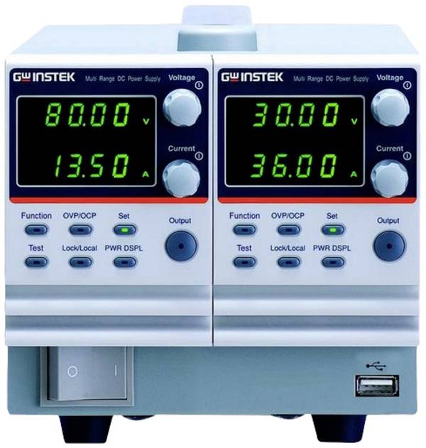 GW Instek PSW-720L55 Laboratorieaggregat, justerbar  0 - 160 V/DC 0 - 7.2 A 720 W   Antal utgångar 2 x