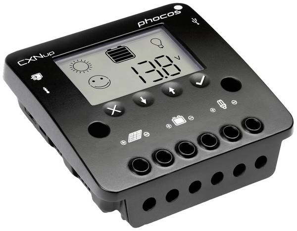Phocos CXNup 10 Solenergi laddningsstyrenhet PWM 12 V, 24 V 10 A