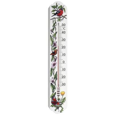 TFA Dostmann Analoges Innen-Außen-Thermometer Termometer Vit, Blomfärgad