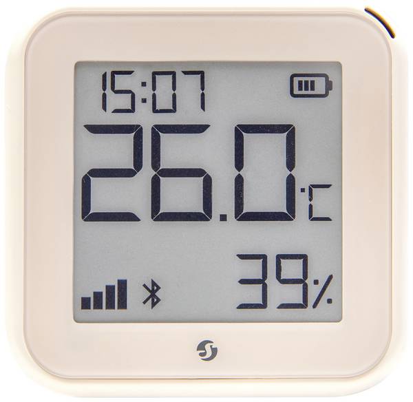 Shelly H&T Gen 3 Ivory  Trådlös temperatursensor, fuktsensor  Bluetooth, Wi-Fi