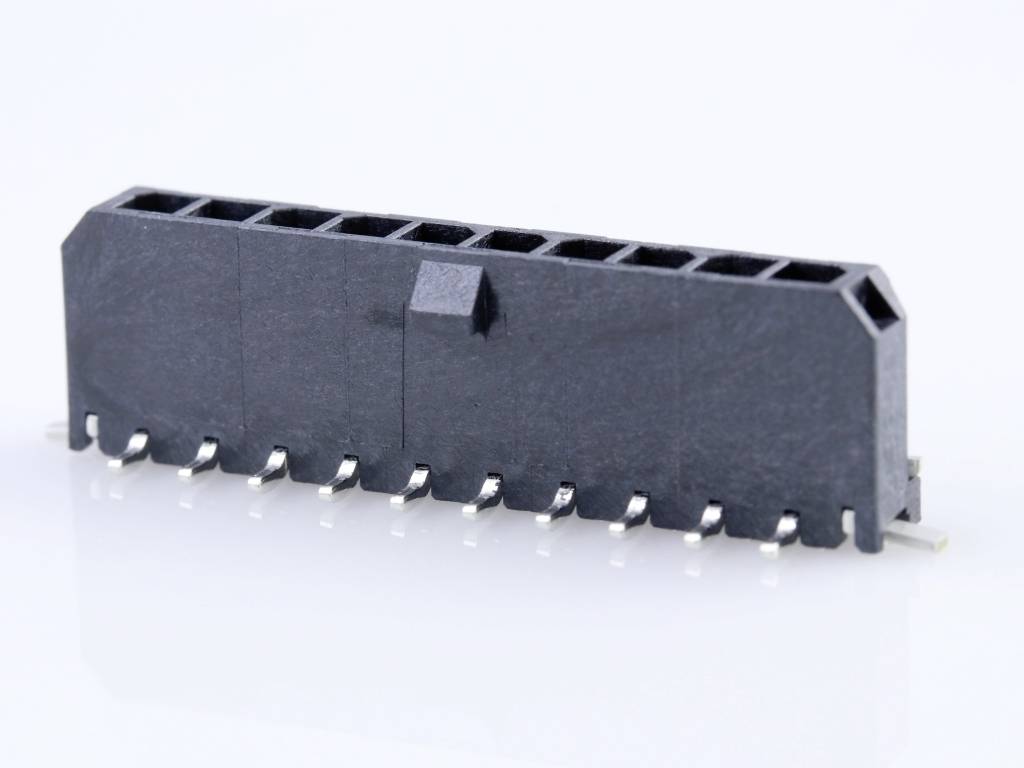Molex Stiftlist installation (standard) Totalt antal poler 10 Rastermått: 3.00 mm 436501025 1 st Tape on Full reel