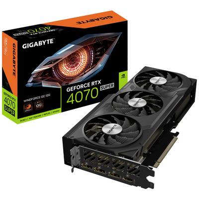 Gigabyte Grafikkort Nvidia GeForce RTX 4070 Super WINDFORCE OC 12 GB GDDR6X-RAM PCIe x16 HDMI, DisplayPort Överklockad