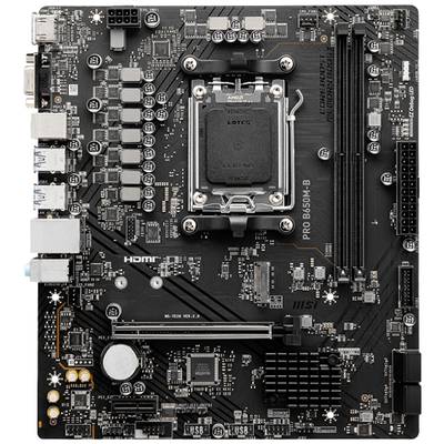 MSI PRO B650M-B Moderkort Sockel #####AMD AM5 Formfaktor Micro-ATX Moderkort-chipset AMD® B650
