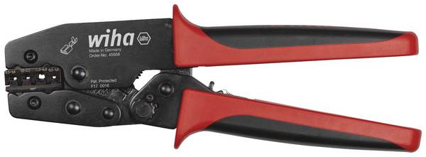 Wiha  45958 Crimptång  Oisolerad flatkontakt, Oisolerad flatkontakt hylsa 0.5 till 6 mm²