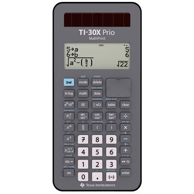 Texas Instruments TI-30X Prio MathPrint™ Skolräknare Svart Display (ställen): 64 batteri, solcell 