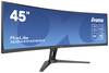 Iiyama G-Master Curved ETE DQHD Spelskärm EEK F (A - G) 113 cm (44.5 tum) 5120 x 1440 pixel 32:9 0.8 ms HDMI, DisplayPort, Hörlurar (3.5 mm), USB 3.1, USB-C®, RJ45 VA LCD