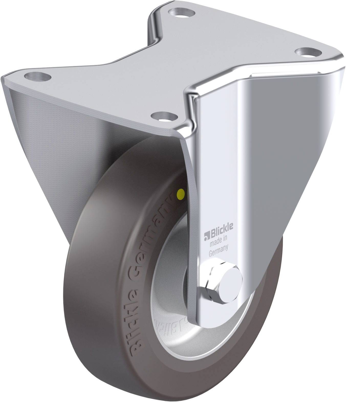 Blickle 930400 BH-ALST 125K-3-AS Stålplåt-bockrulle Hjuldiameter: 125 mm Bärförmåga (max. ): 370 kg 1 st