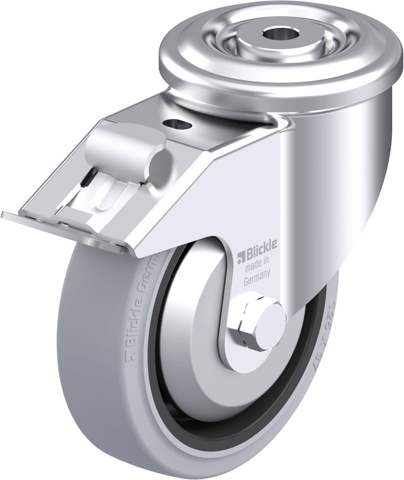 Blickle 851521 LKR-POEV 125XR-FI-SG-FA Länkrulle i stålplåt Hjuldiameter: 125 mm Bärförmåga (max. ): 250 kg 1 st