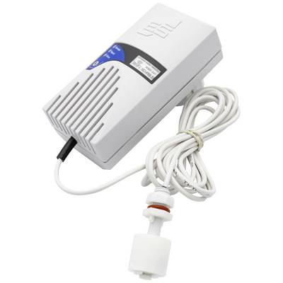 En vit dykande nivågivare med lång kabel, avsedd för nivådetektering i vätsketankar.