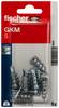 Fischer 090917 GKM S K NV Plugg för gipsskivor 31 mm 1 set