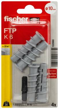 Fischer 532660 FTP K 6 K NV Porbetongplugg 50 mm  1 set