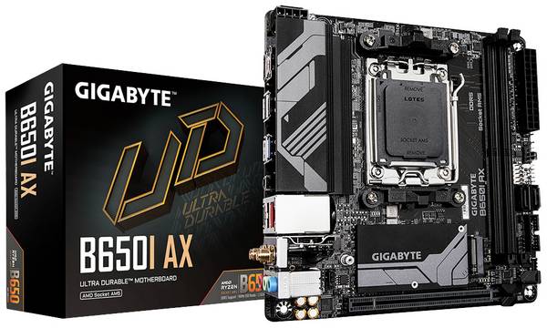 Gigabyte B650I AX Moderkort Sockel #####AMD AM5 Formfaktor Mini-ITX Moderkort-chipset AMD® B650