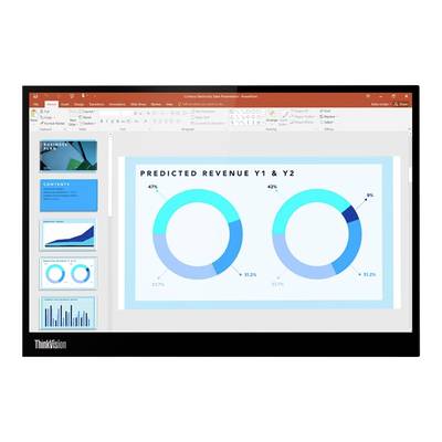 Lenovo ThinkVision M14d LED-skärm EEK C (A - G) 35.6 cm (14 tum) 2240 x 1400 pixel 16:10 8 ms USB-C® IPS LED