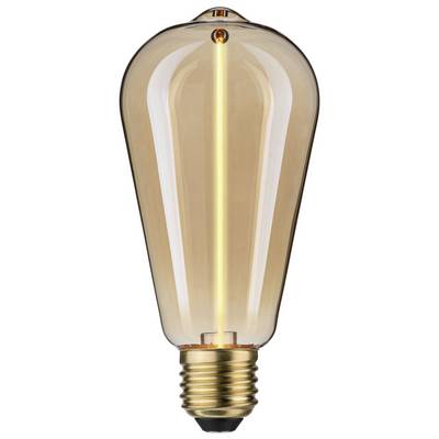 En klassisk, glödlampsformad LED-lampa med Edison-design och varmt sken, lämplig för stilfull belysning.