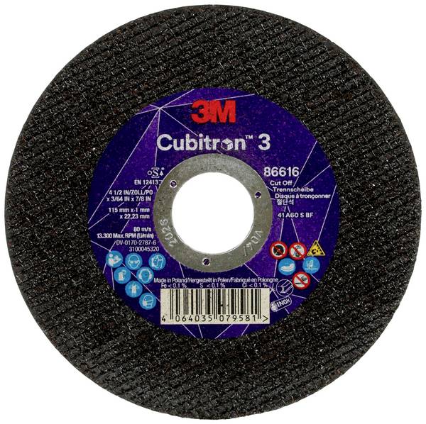 Cubitron  86616 Separeringsplatta 25 delar 115 mm 22.23 mm 25 st