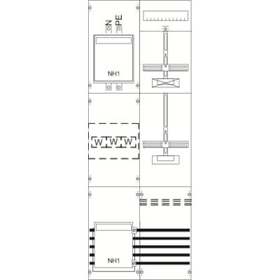 Striebel & John 2CPX031996R9999 KA4242 Mät- och omvandlarfält Inbyggnad Moduler totalt = 24 Antal serier = 0 Innehåll 1 st