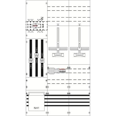Striebel & John 2CPX033046R9999 KA4217 Mät- och omvandlarfält Inbyggnad Moduler totalt = 36 Antal serier = 0 Innehåll 1 st