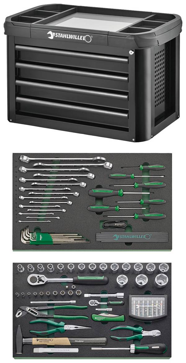 Stahlwille 98830189 93 TOP BOX/130 Verktygslåda  Svart