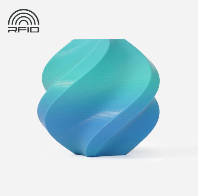 BambuLab A00-M2-1.75-1000-spl PLA Basic 3D-skrivare Filament PLA-plast 1.75 mm 1000 g Blågrön 1 st