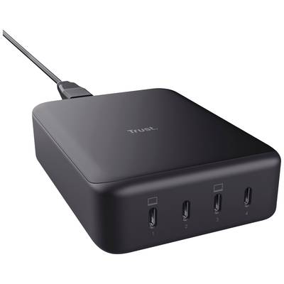 Trust MAXO USB-laddare 240 W 4x USB-C® Power Delivery Inomhus USB Power Delivery (USB-PD)
