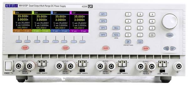 Aim TTi MX103QP-S2 Laboratorieaggregat, justerbar  0 - 35  0 - 6 A 420 W RS232, USB, LAN, GPIB  Antal utgångar 4 x