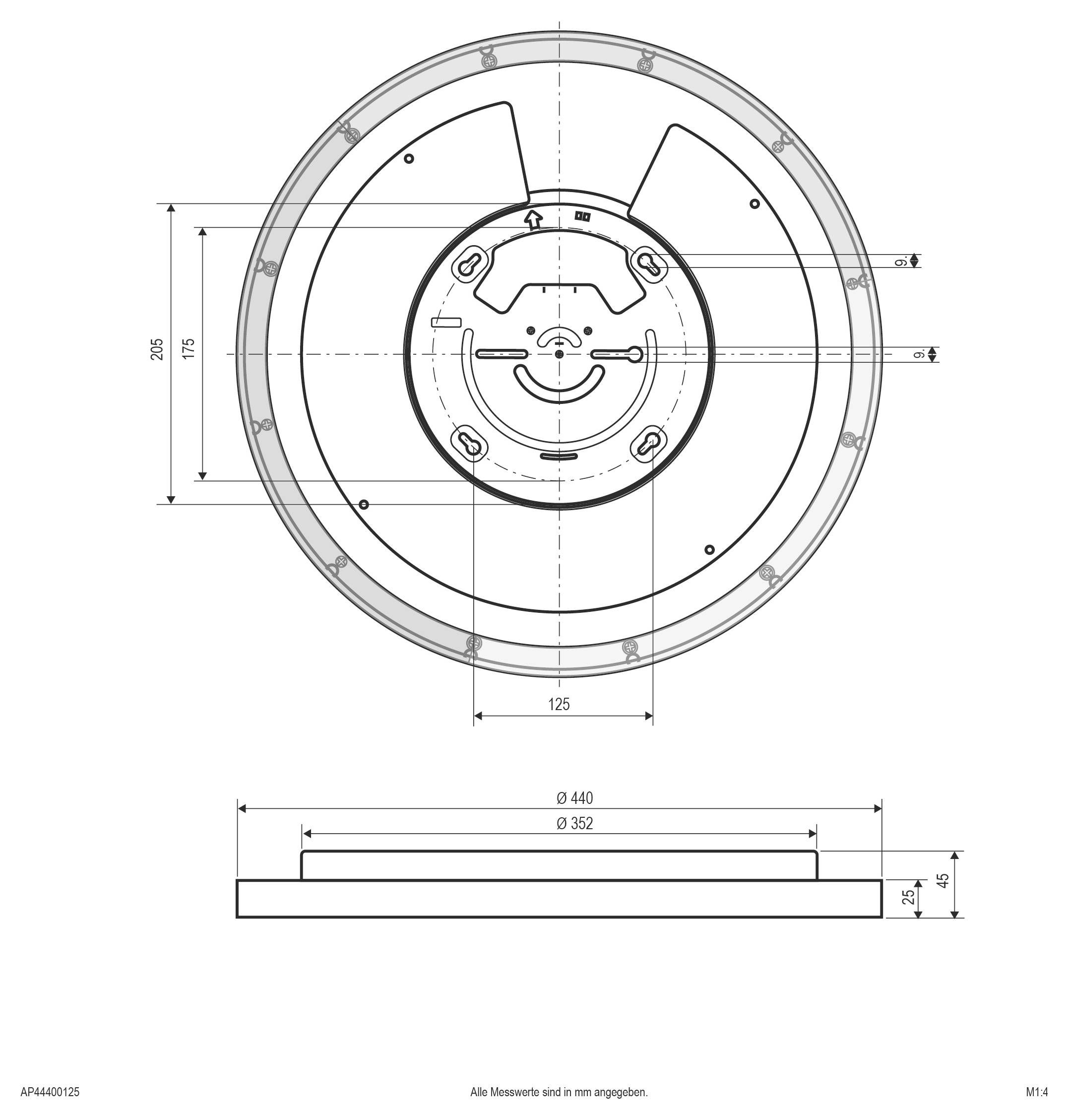 EVN AP44400125 AP44400125 LED-takbelysning LED LED fast installerad 40 W Vit-2