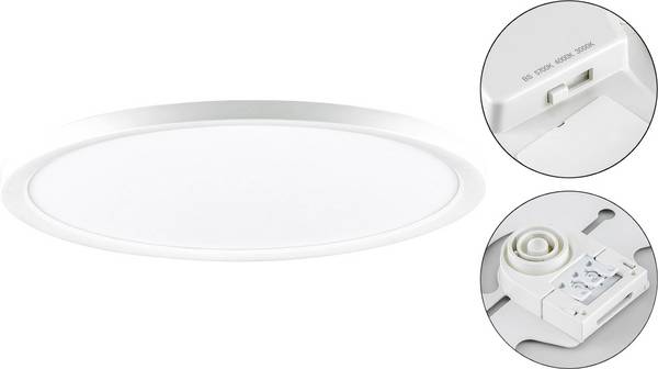 EVN AP54500125 AP54500125 LED-takbelysning LED LED fast installerad  50 W Vit