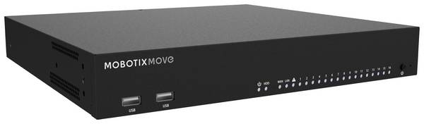 16 kanaler Nätverks-videokamera Mobotix Mx-S-NVR1B-16-POE MOBOTIX MOVE NVR Netzwerk-Videorekorder 24-CH, 16x PoE