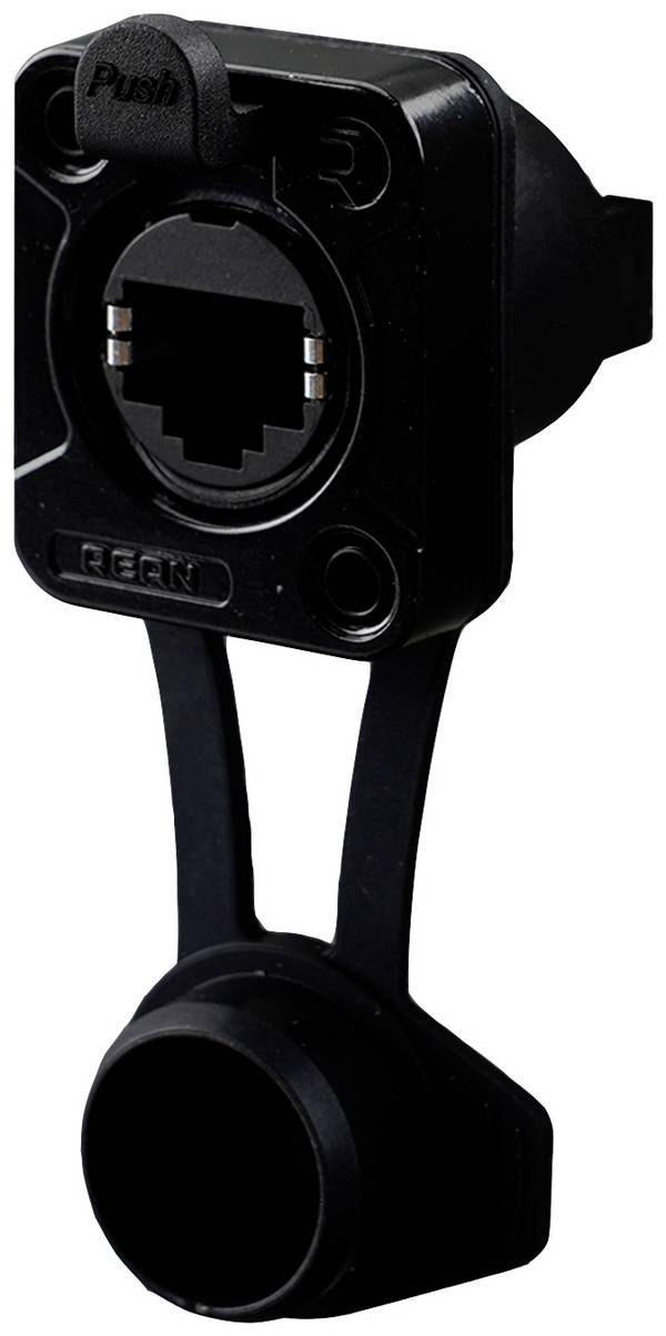 Rean AV  Kontakt RRE8F-Z-012-1 Hona inbyggd    Svart 1 st