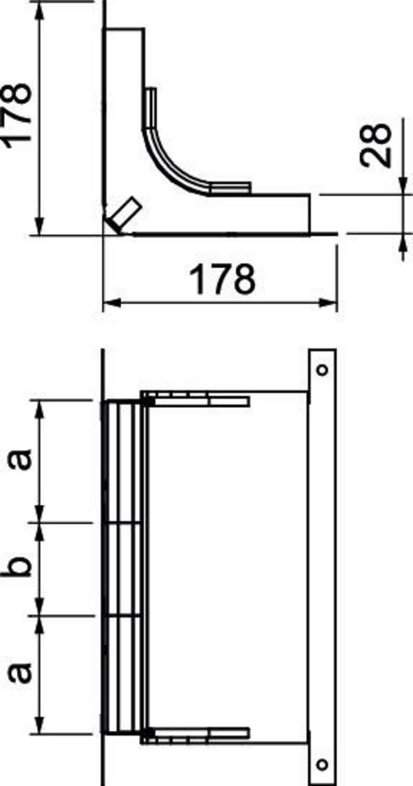OBO Bettermann 7400645 Böj  (B x H) 250.00 mm x 28.00 mm  1 st