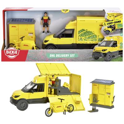Dickie Toys Byggmodell Lastbil DHL Delivery set Färdig modell Lastbilsmodell