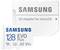Samsung 128 GB EVO Plus microSD-kort med adapter. Stöder hastighetsklassen A2 V30. Lämplig för minnesutökning.