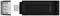 En svart USB-sticka med avtagbart skyddshölje, där '128 GB' står skrivet i röd text. Den tillhör märket Kingston.