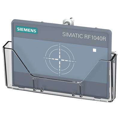 En Siemens SIMATIC RF1040R RFID-läsare avbildad, som är positionerad i en hållare.
