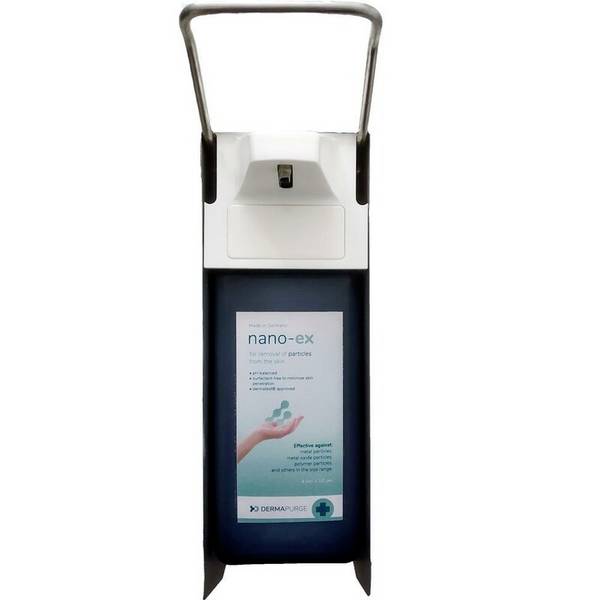DERMAPURGE EURO-Pumpspendersystem 500 ml ALLPAX 142111 Tvåldispenser 500 ml Silver