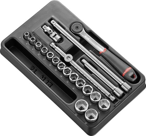 Facom  Hylsnyckeladapterset  3/8" 20 delar MOD.J161-36