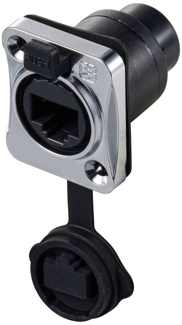 TRU COMPONENTS  RJ45-genomföring, rak TC-12770428 Insättning av RJ45<br>      1 st