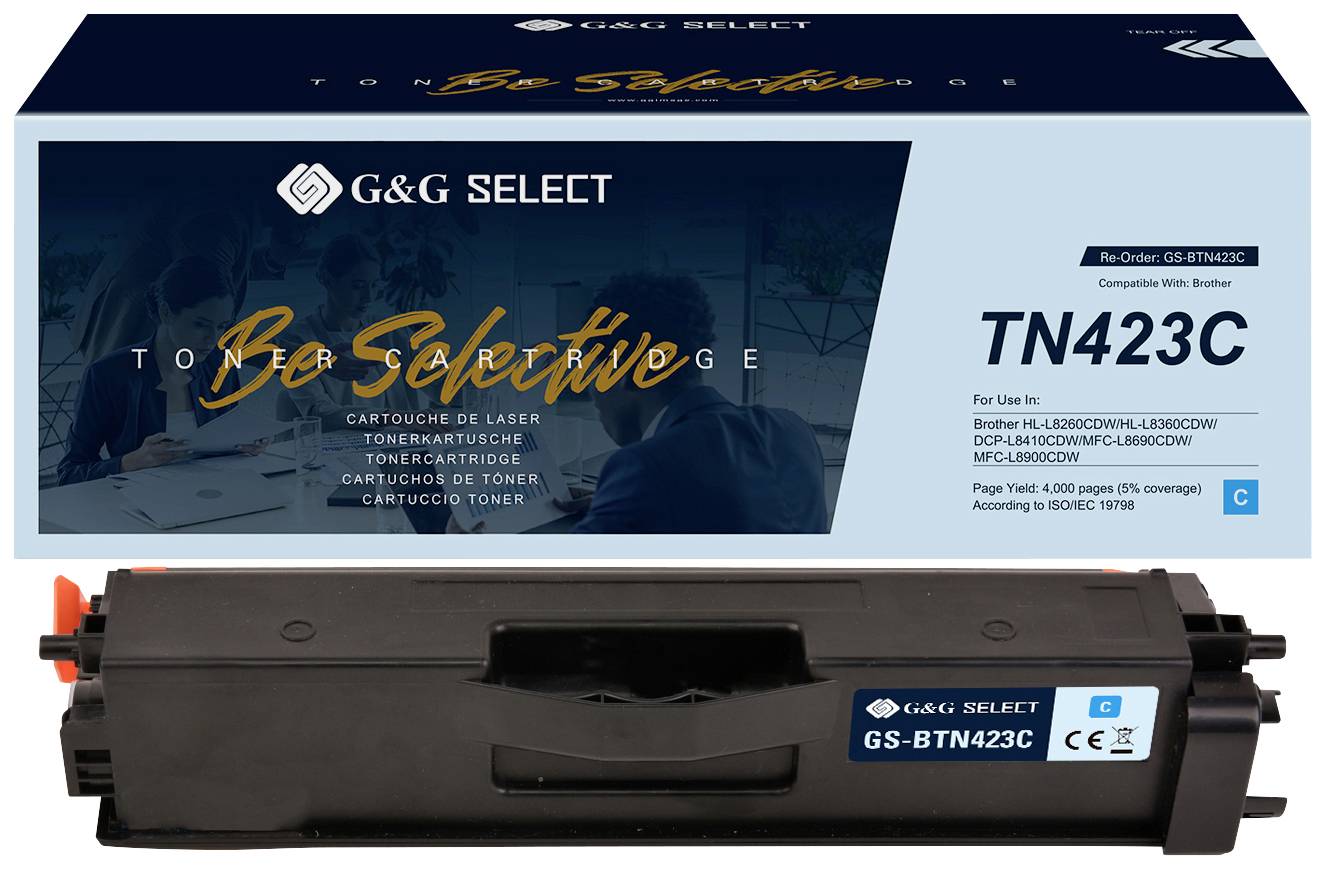 G&G Toner Ersätter Brother TN-423C Kompatibel Cyan TN-423C GS-BTN423C