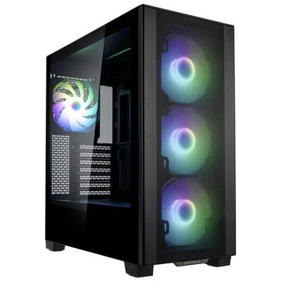 Phanteks Phanteks XT Pro Ultra Tempered Glass Windows, D-RGB - schwarz Midi-Tower Hölje, Datorchassi GAMER, Datorchassi